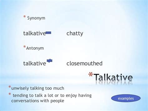 chatty synonym|another word for talkative.